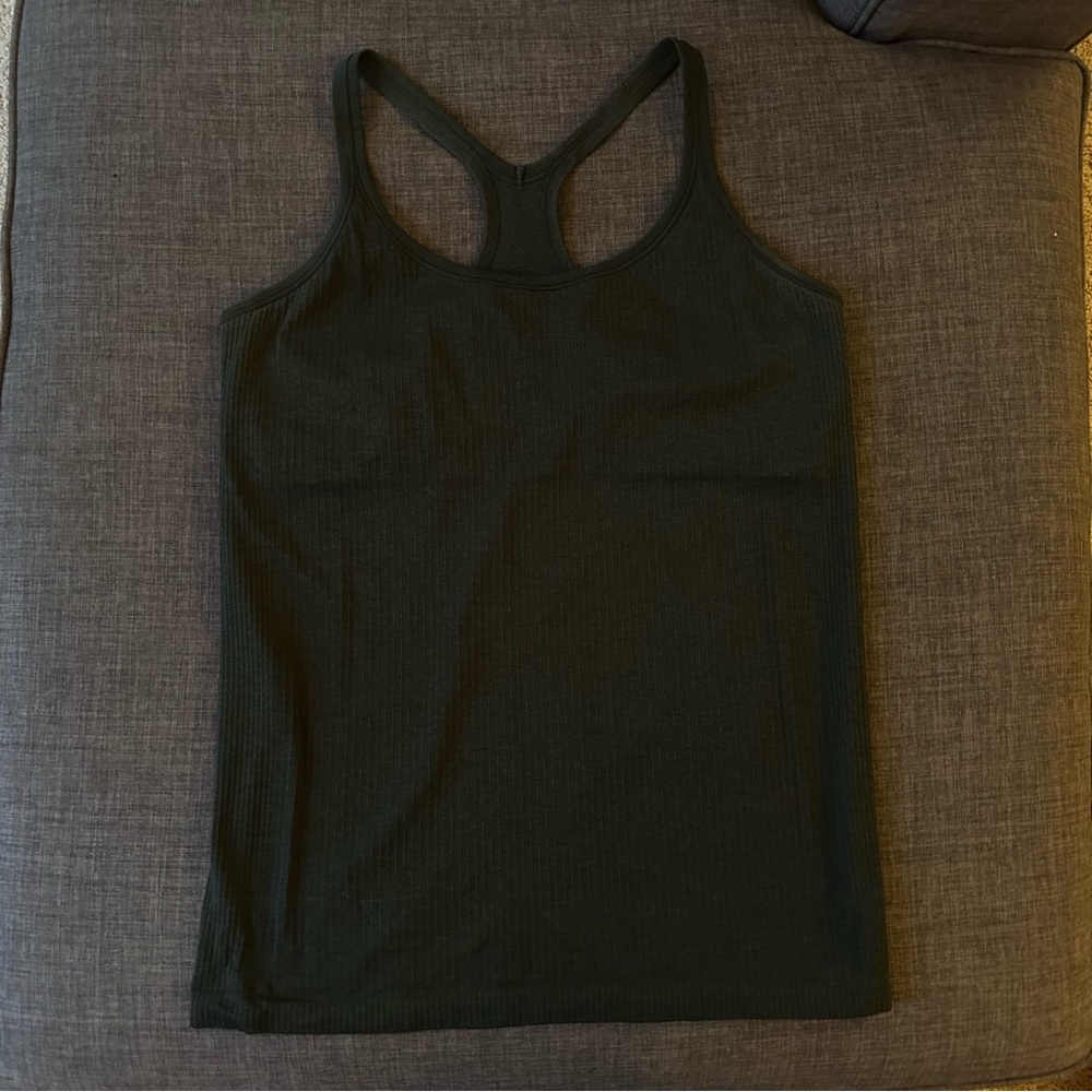 Lululemon Ebb to Street Tank Top, Rainforest Green, Sz 12